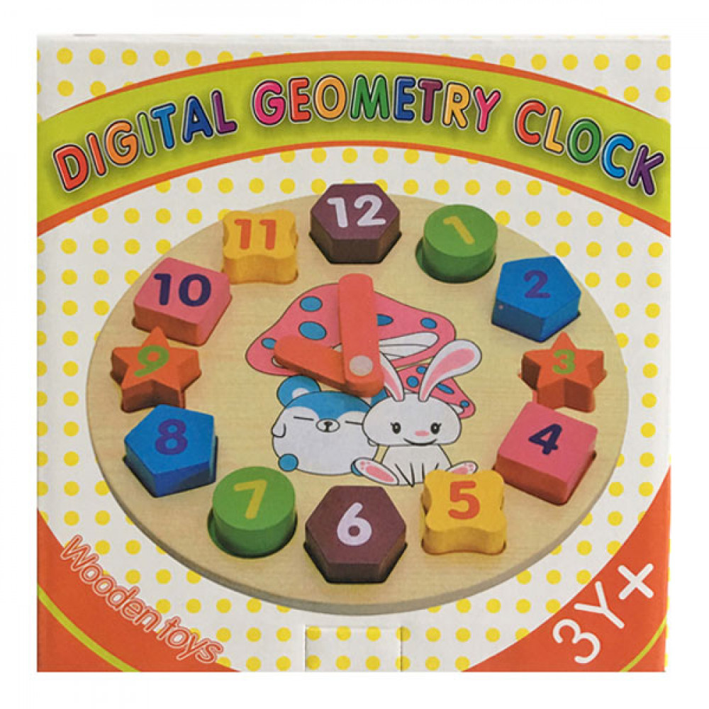 Փայտե ոսուցողական խաղալիք, ժամացույց