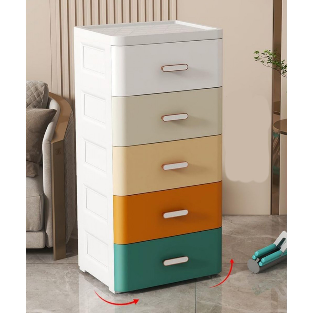 Մանկական պլաստմասե դարակաշար հագուստի, 5-շար պահարան 48*39*100սմ-ոց