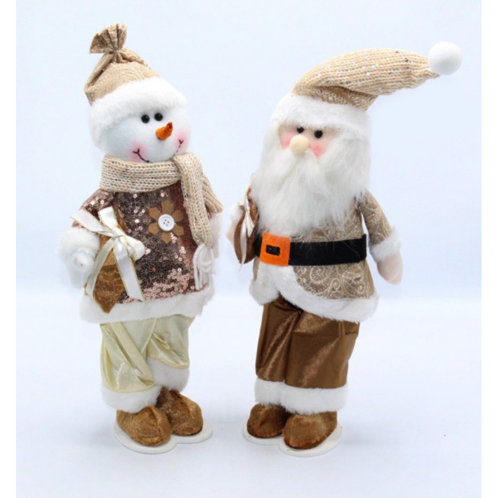 Փափուկ խաղալիք 45սմ ձմեռ պապ, ձնեմարդ