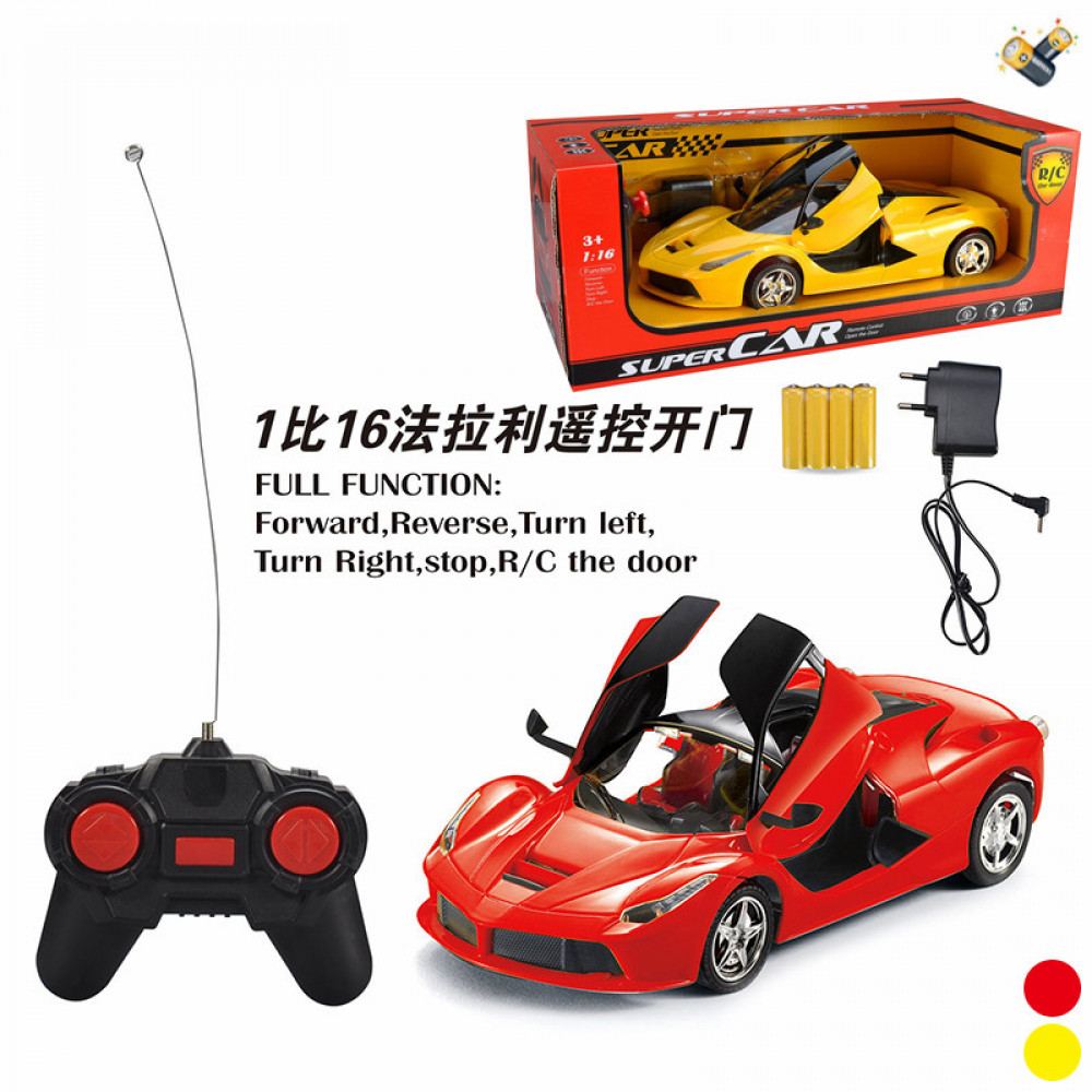 Մեքենա հեռակառավարման վահանակով մոդել Ferrari 5-ուղղ․ 1:16 մաշտաբ բացվող դուռ