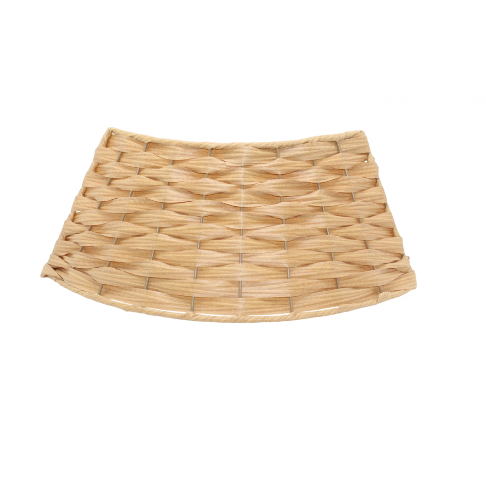 Ամանորյա տոնածառի ոտքի զարդարման կիսակոր շրջանակ 50*66*22սմ PP նյութից, հողագույն դեղին