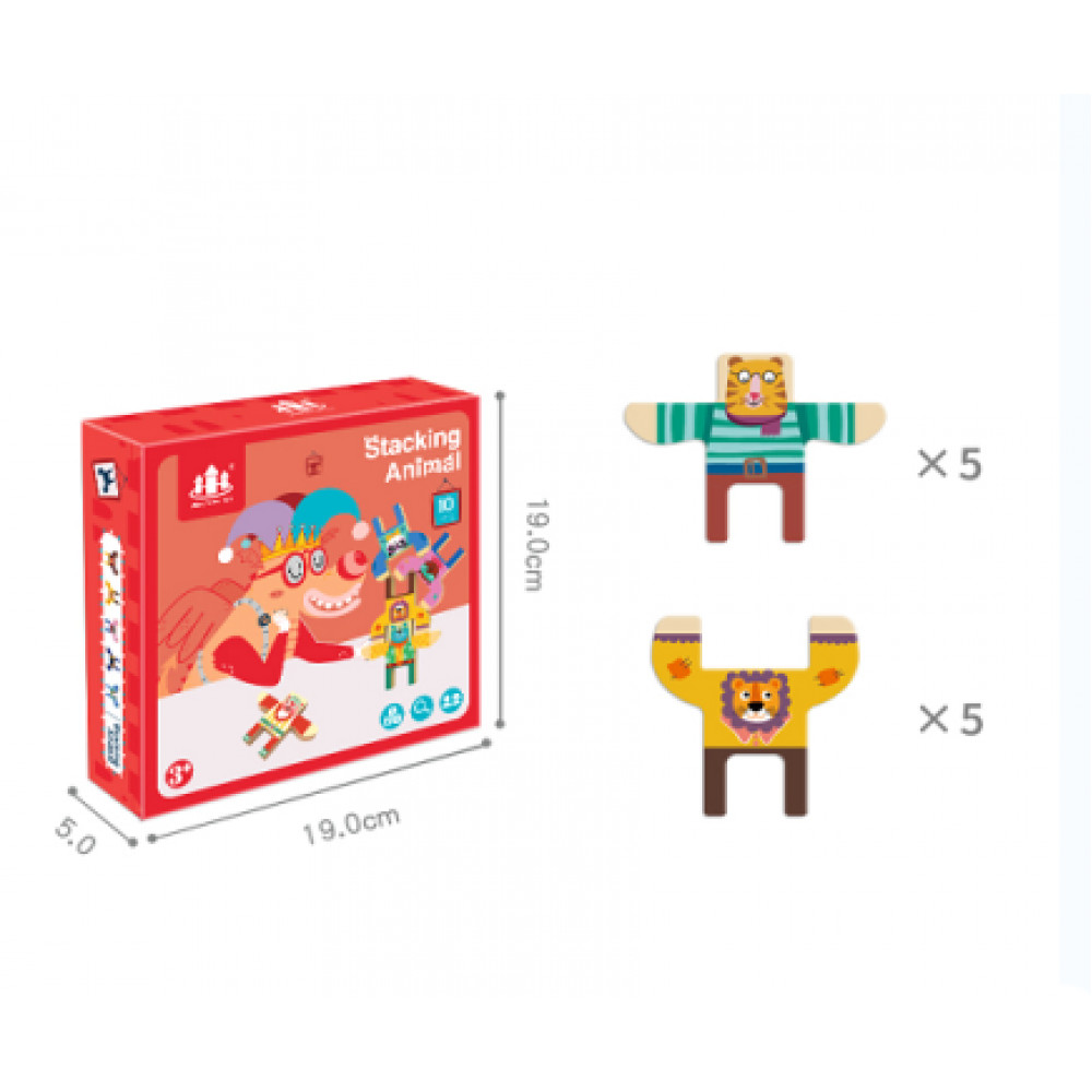 Խաղ մանկական մարդուկներ հավասարակշռման խորանարդիկներով