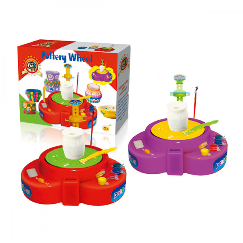 Խաղ հավաքածու խեցեգործություն, կավե իրեր պատրաստում + ներկանյութ, էլ-ով