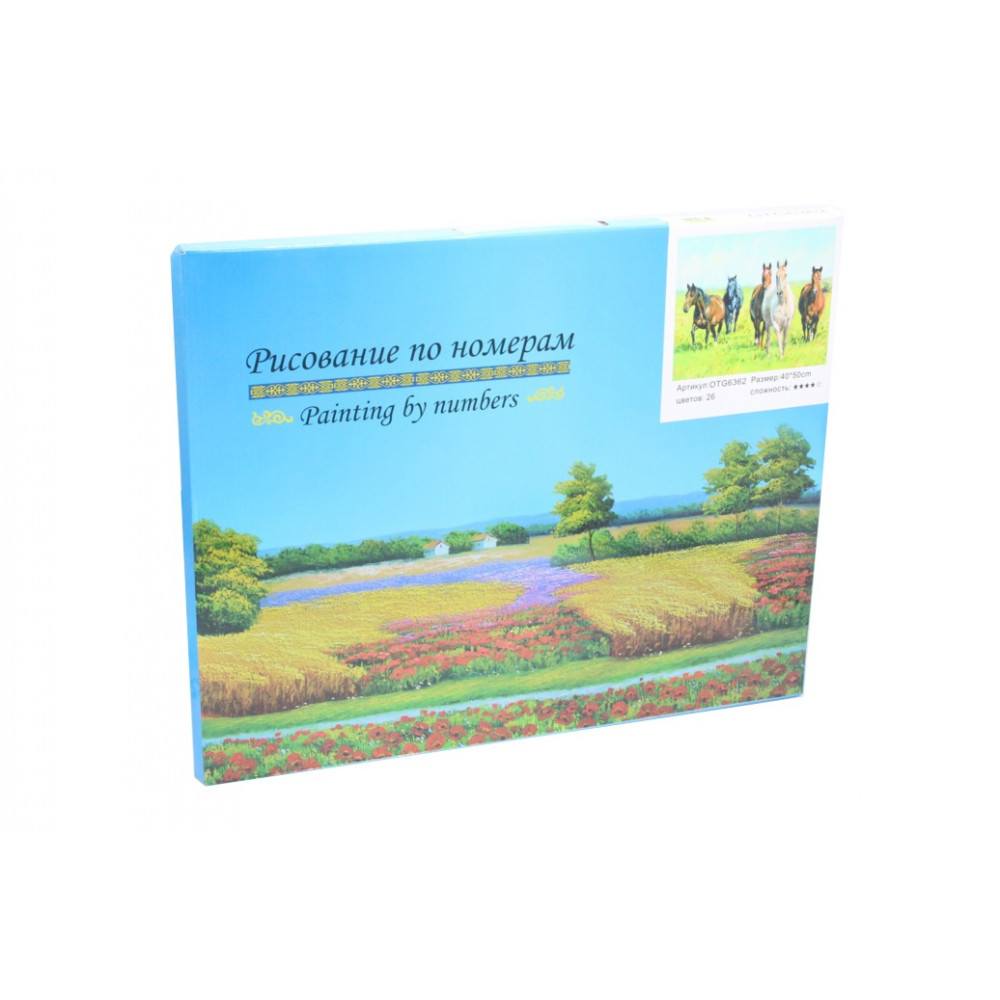 Նկարչության նկար 40սմ*50սմ կտավե խառը պատկերներով + ջրաներկ