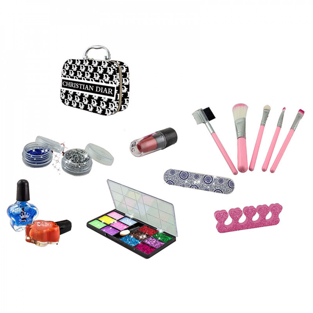 Մանկական և տիկնիկի զարդարման և դիմահարդարման հավաքածու Dior-ի պայուսակով