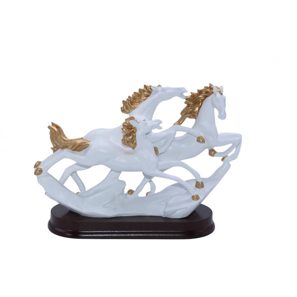 Հուշանվեր արձանիկ ձի 38սմ-ոց երեք գույնային երանգով 38*12*25սմ