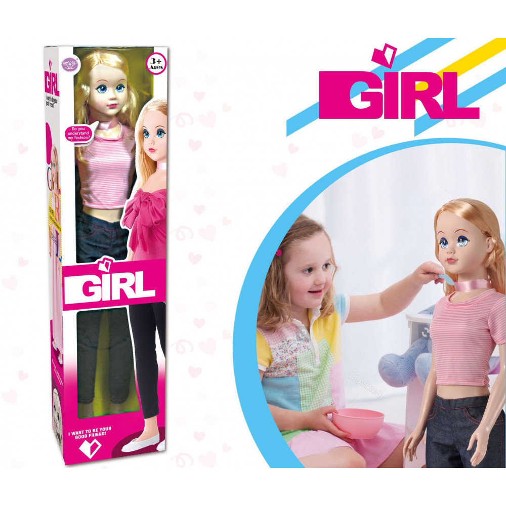 Տիկնիկ մեծ 105սմ-ոց ժամանակակից զգեստով