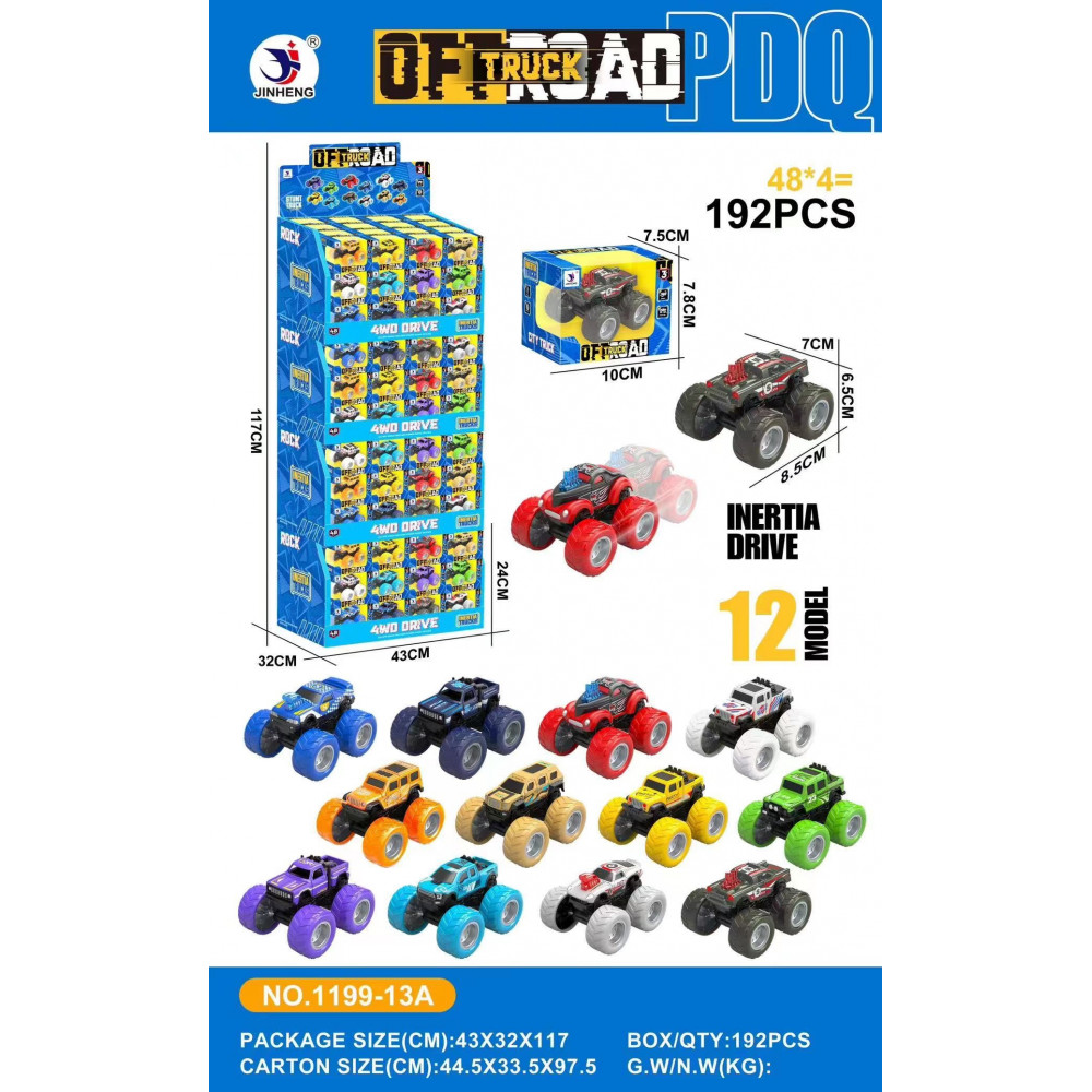 Մեքենա 48հ-ոց տուփով 12ոճ մոդել 4*4 Rock ամենագնաց հատով