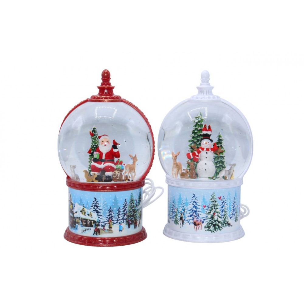 Սուրբ Ծննդյան հուշանվեր լապտեր էլ-սնուցմամբ USB + երաժշտությոն, ամանորյա զարդ