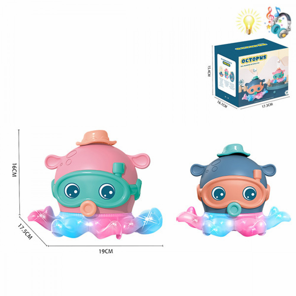 Խաղալիք ել-ով երաժշտական քայլող ութոտնուկ, երկու երանգ