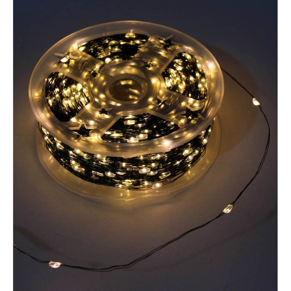 Լույս ամանորյա 3000 լամպ LED, ոսկեգույն երանգ, կանաչ մետաղալար 300մ-ոց, հեռակառավարմամբ