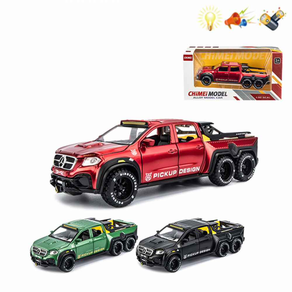 Մեքենա մետաղե մոդել 1:28 Mercedes Benz X-Class Exy պիկապ կոլեկցիոն, տուփով