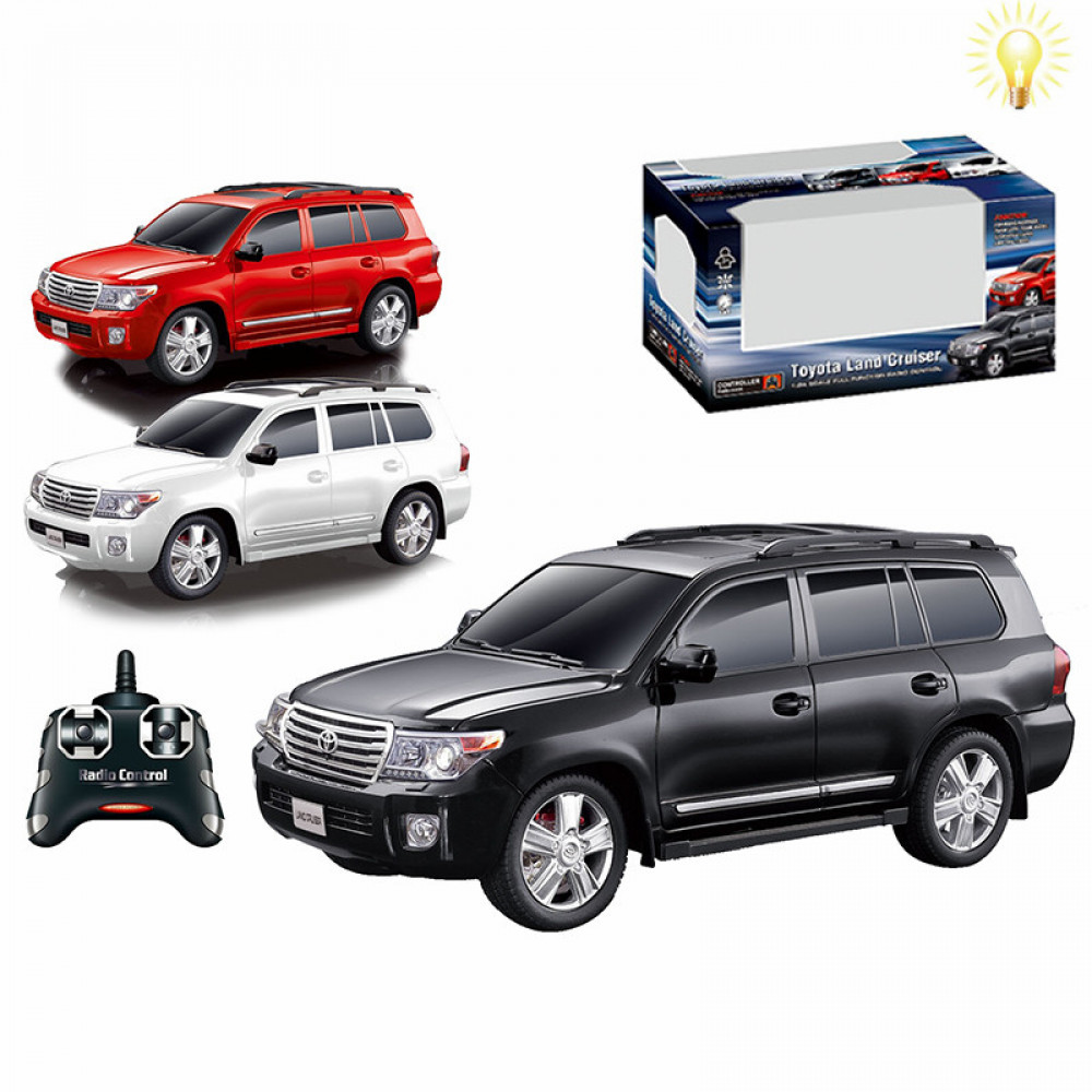 Մեքենա հեռակառավարմամբ Toyota LAND CRUISER 1:24 մաշտաբի մոդել էլ-սնուցմամբ 3-գույն